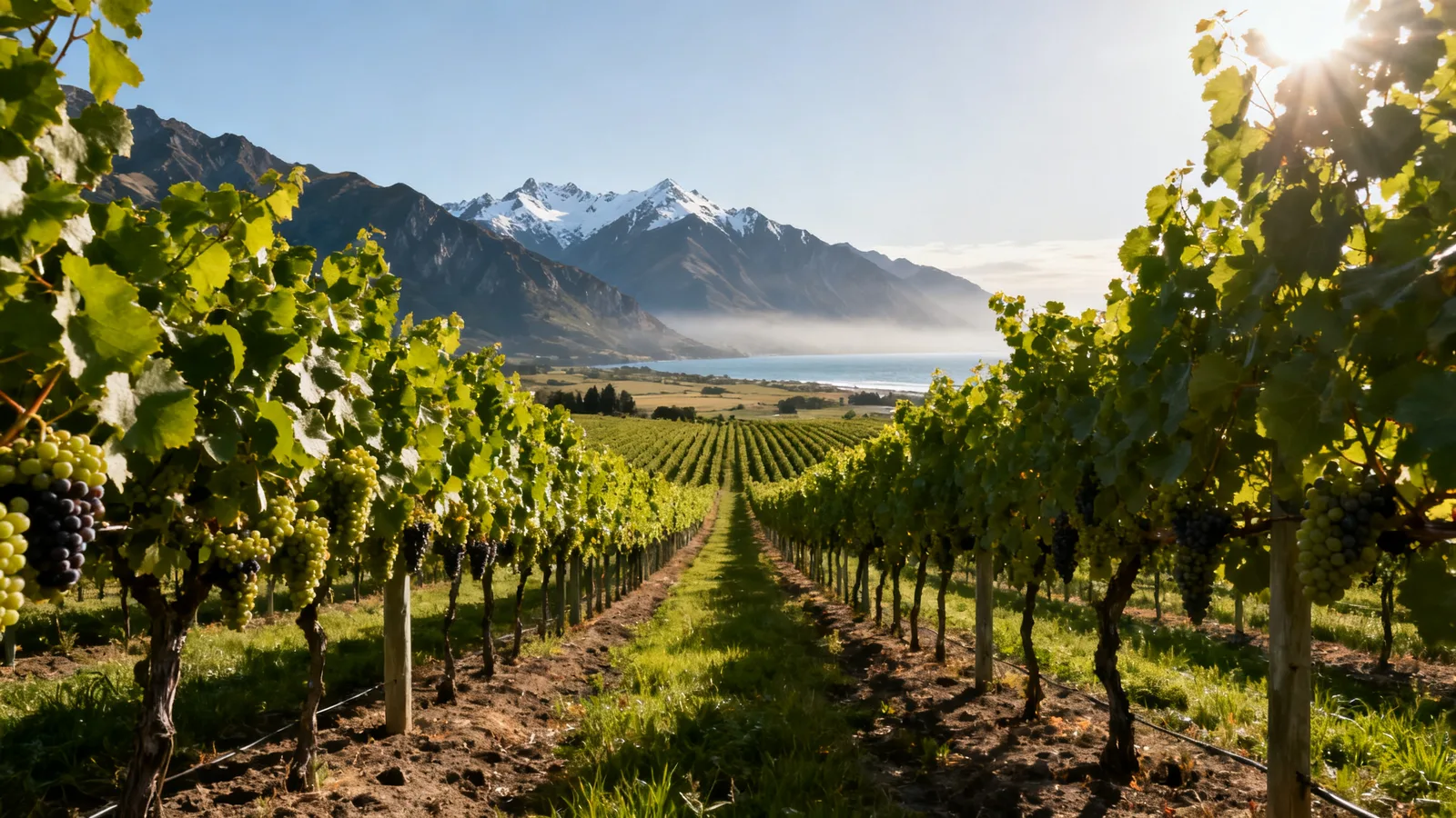 Vinice Sauvignon Blanc v Marlborough, Nový Zéland